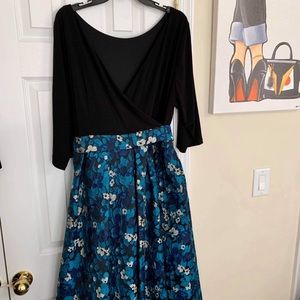 Gorgeous multi blue and black dress
